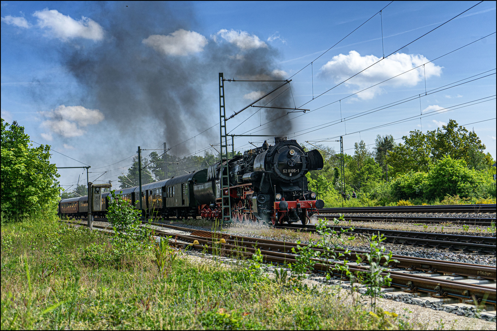 Auf der Fahrt zum Nördlinger Bahnhofsfest