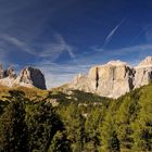 Auf der Fahrt zum Pordoijoch, hat man einen schönen Blick auf den 3181m hohen...