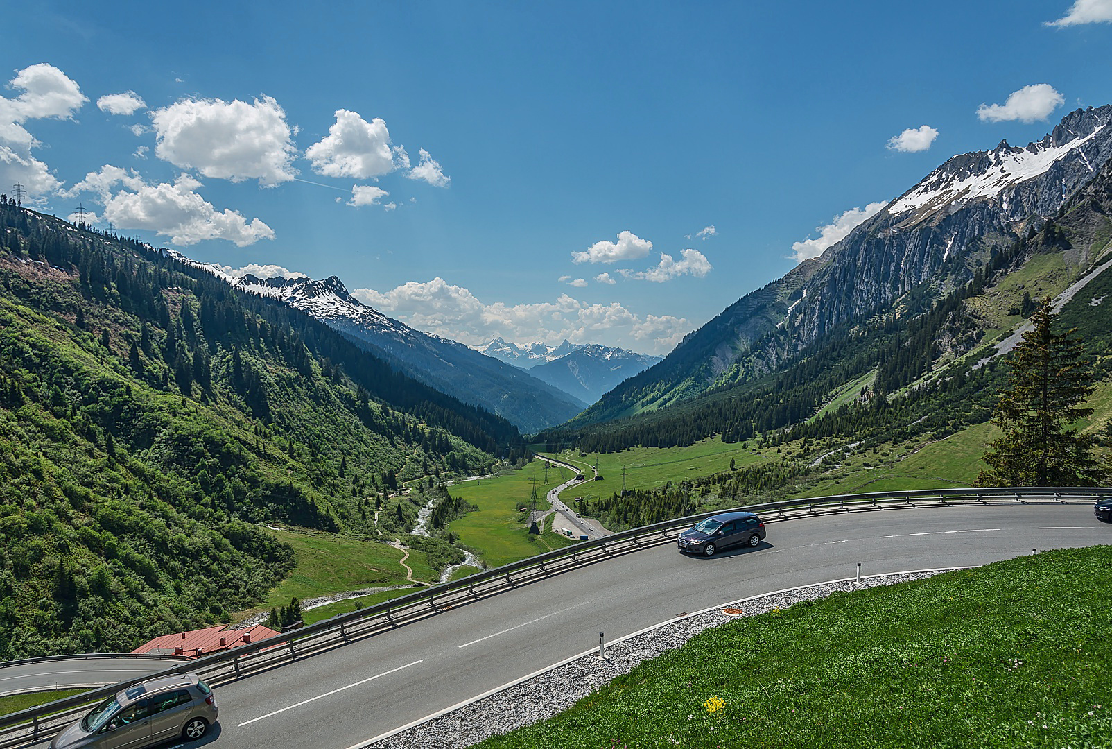 Auf der Fahrt zur Arlbergpashöhe