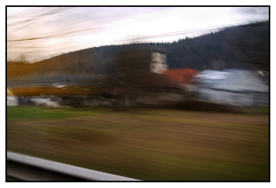 Auf der Fahrt zur Burg