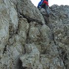 Auf der Ferrata Mario Bianchi zum Mt.Christallo