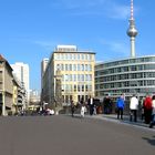 Auf der Friedrichsbrücke in Berlin