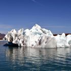 Auf der Gletscherlagune Jökulsarlon in Islands Südosten