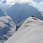 Auf der Gobba de Rollin die knapp 100m höher liegt als das Breithornplateau...