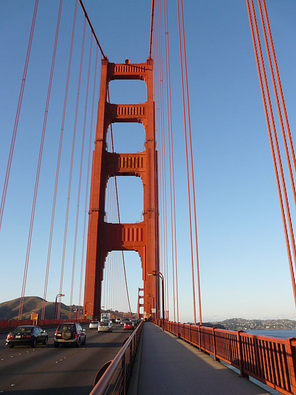 Auf der Golden Gate Bridge