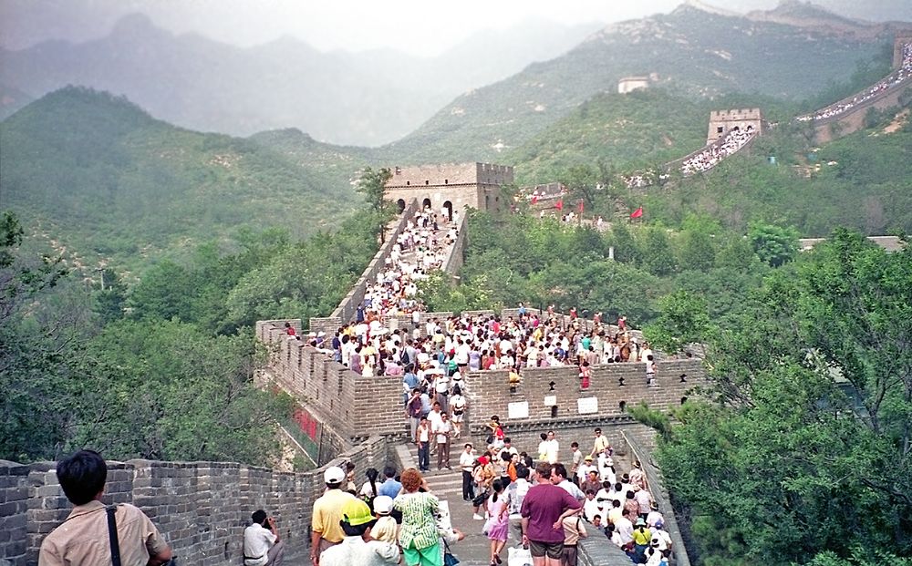 Auf der Großen Mauer in Badaling