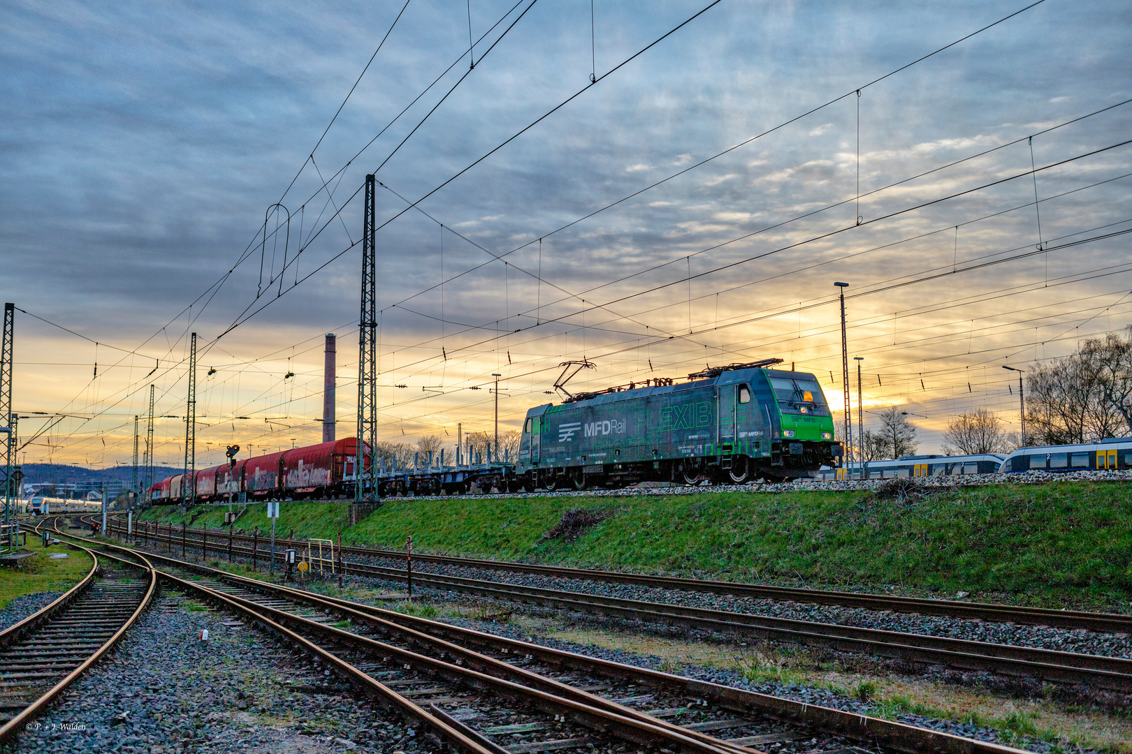 Auf der Güterbahn unterwegs