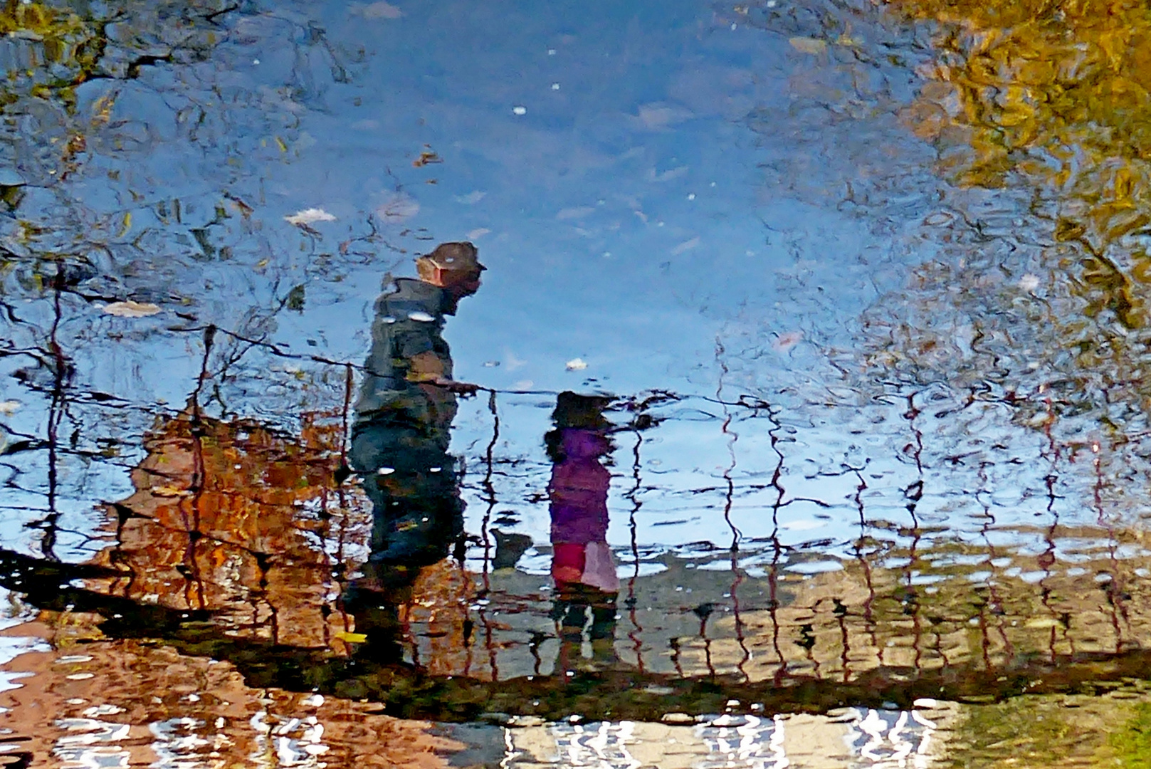 auf der Hängebrücke