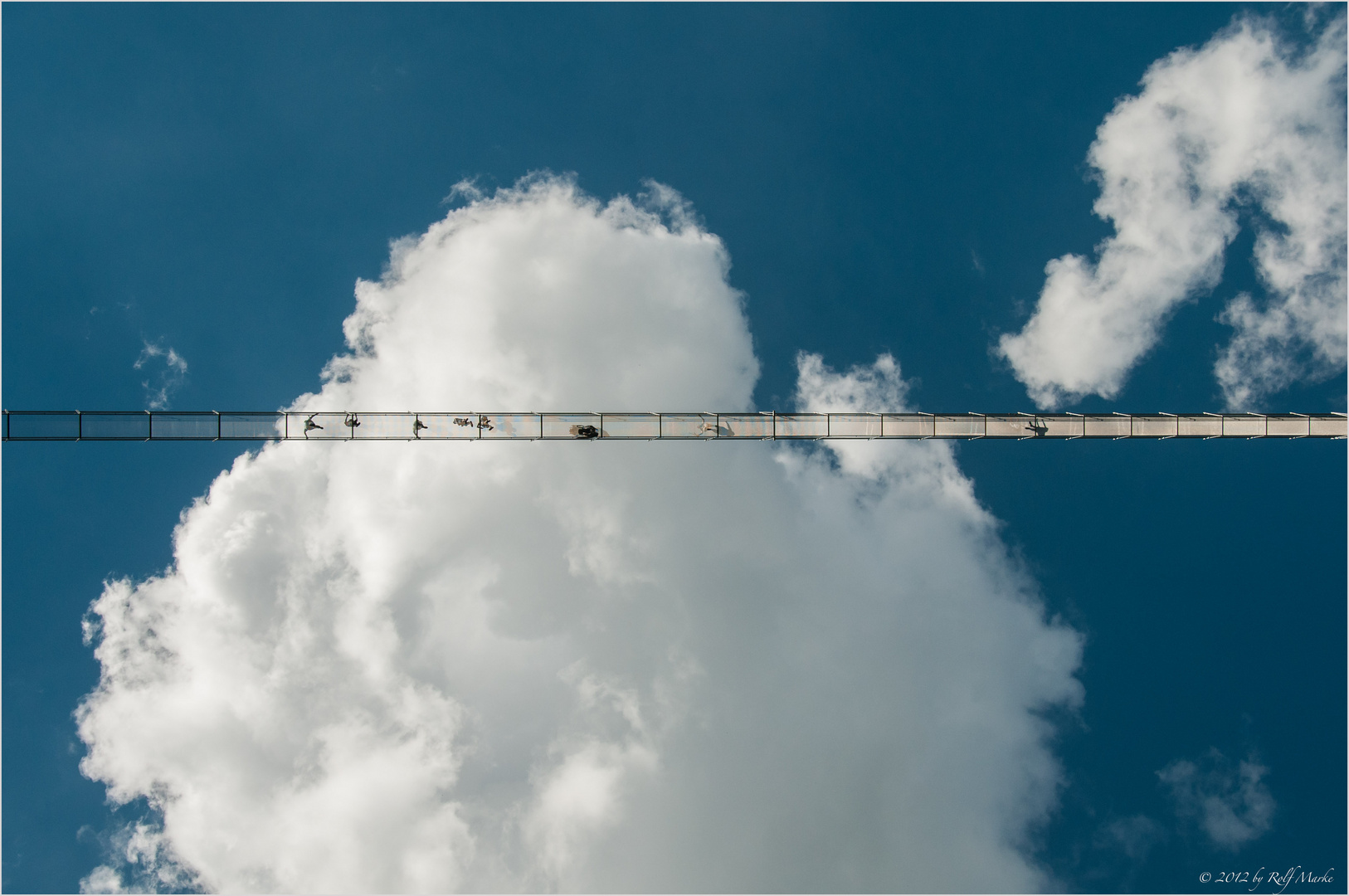 auf der Hängebrücke