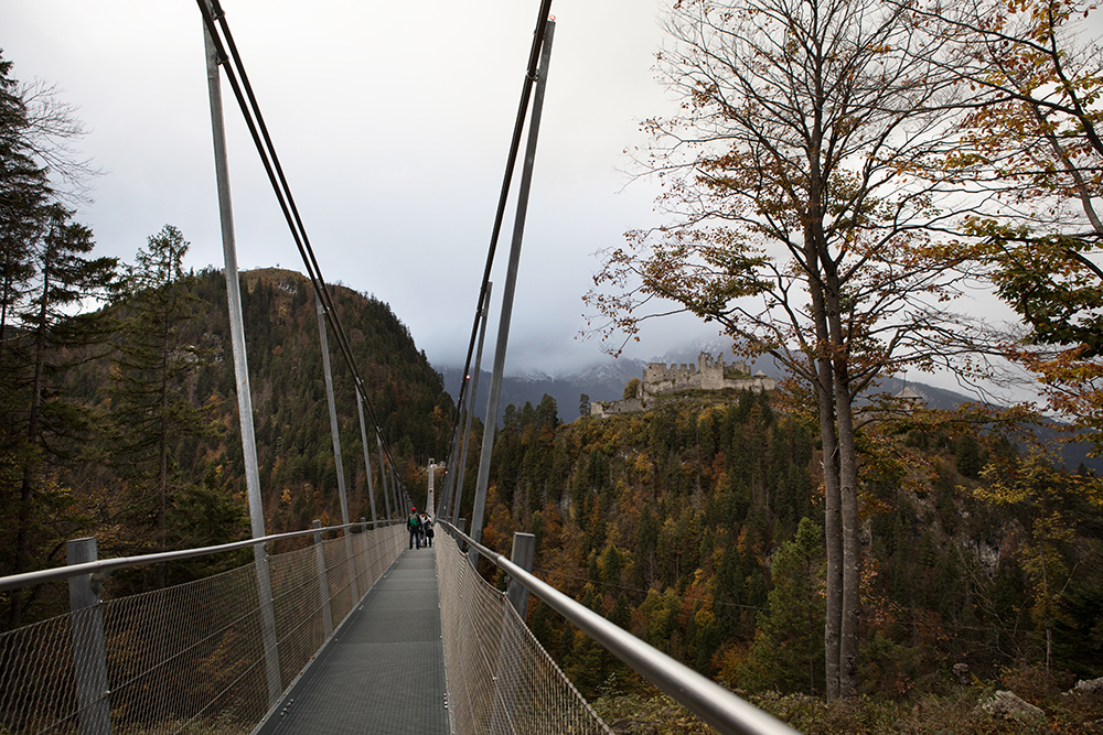 auf der Hängebrücke