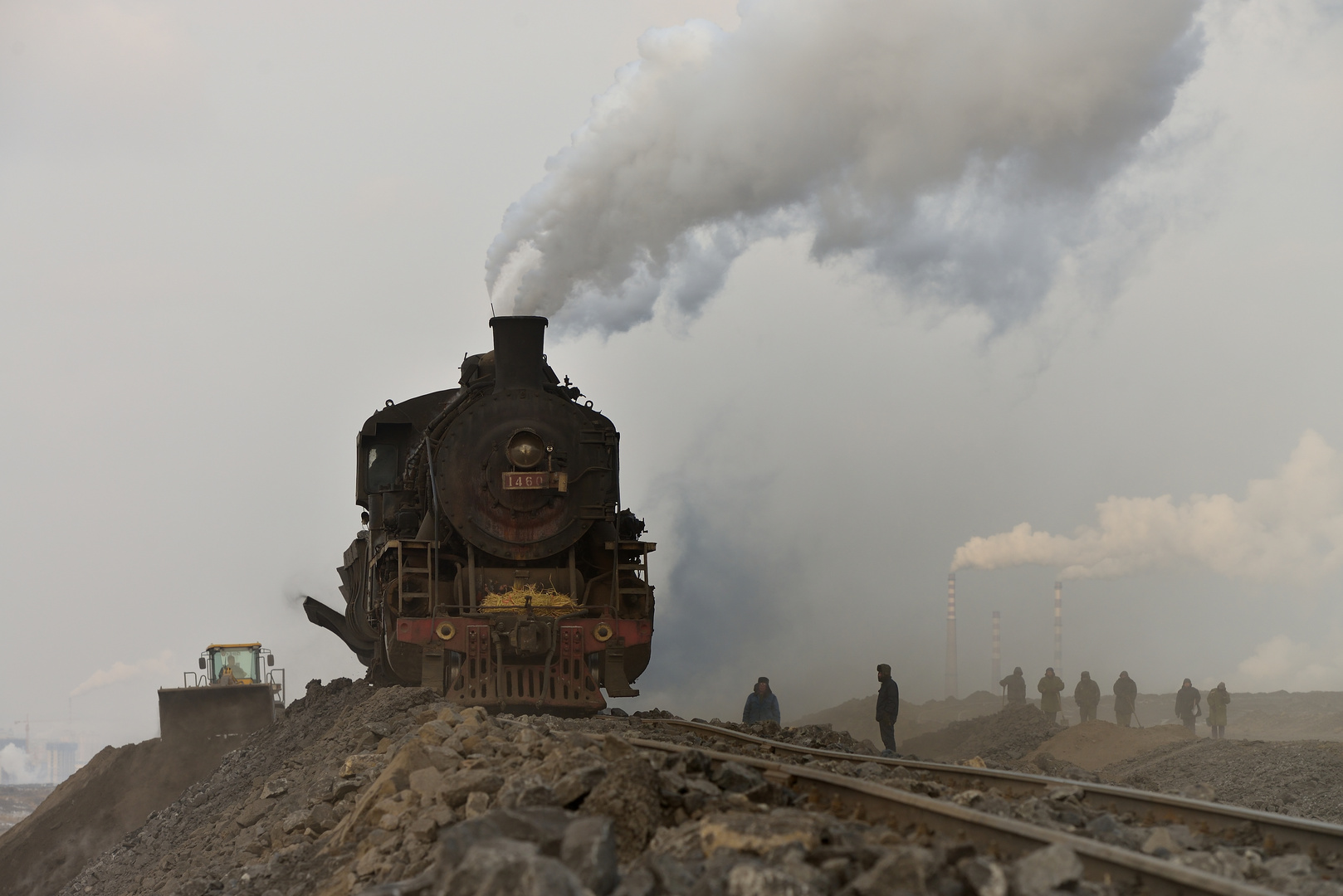 Auf der Halde in Fuxin / China