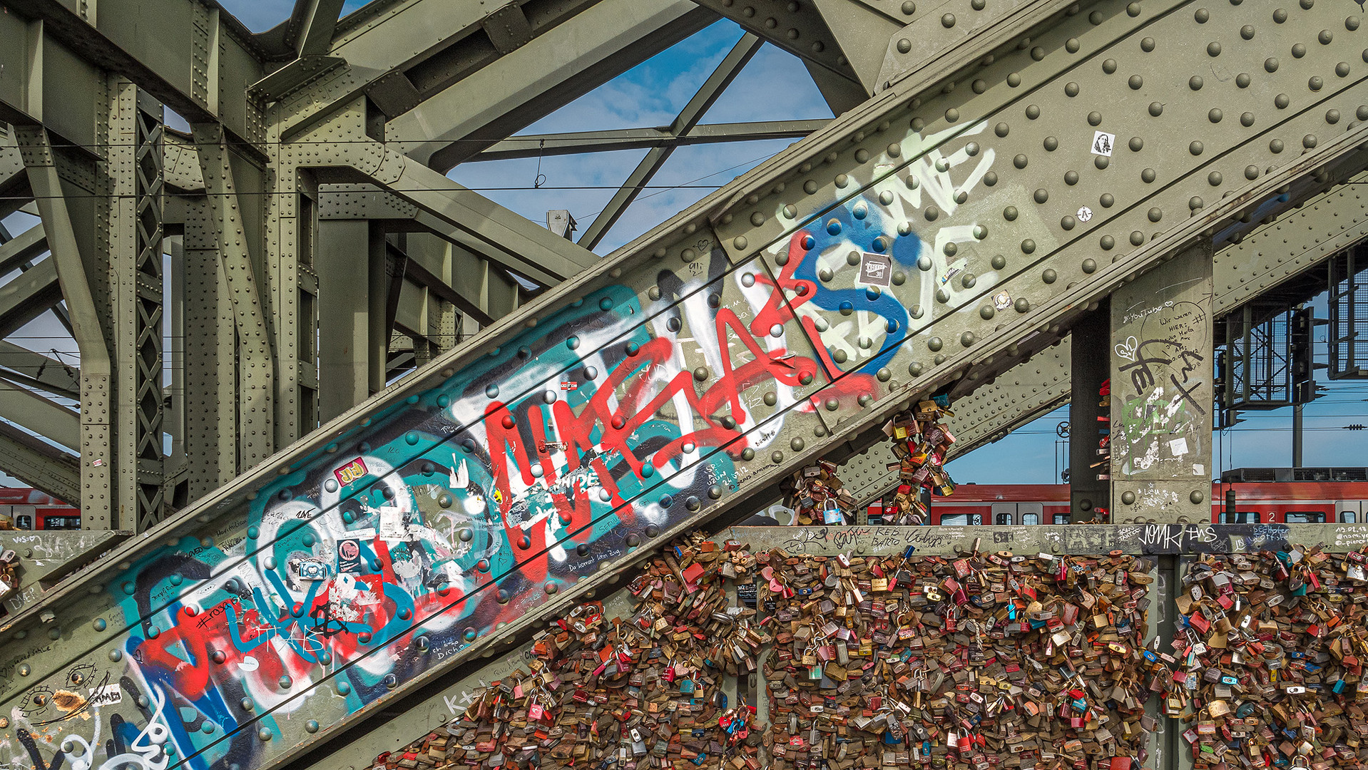 auf der Hohenzollernbrücke