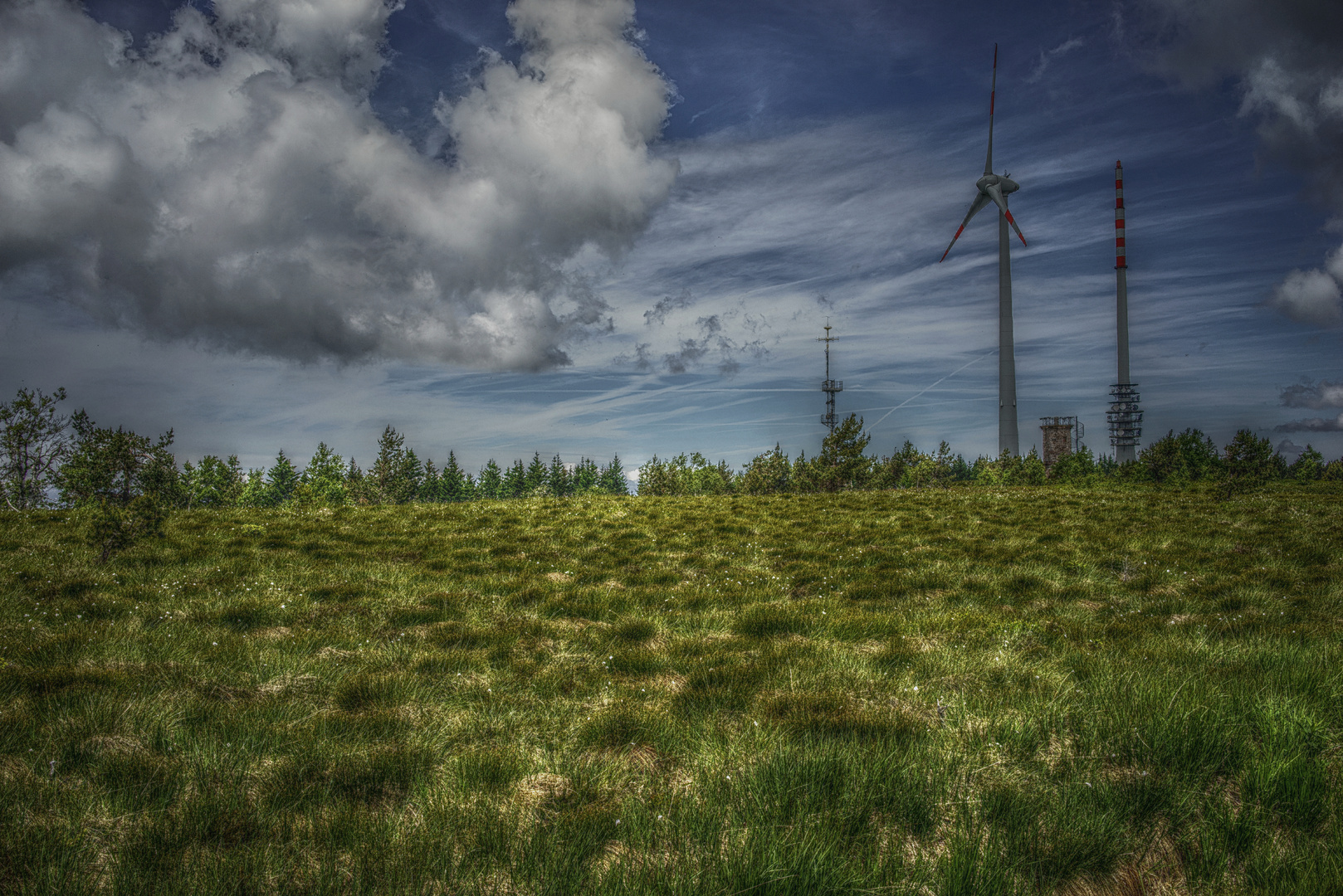 Auf der Hornisgrinde - der höchste Punkt im Nordschwarzwald mit  ca.1200 m ü. NN