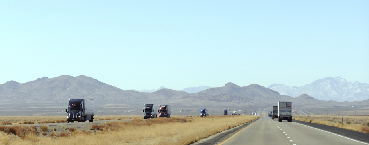 Auf der I 10 zwischen Las Cruces und Scottsdale