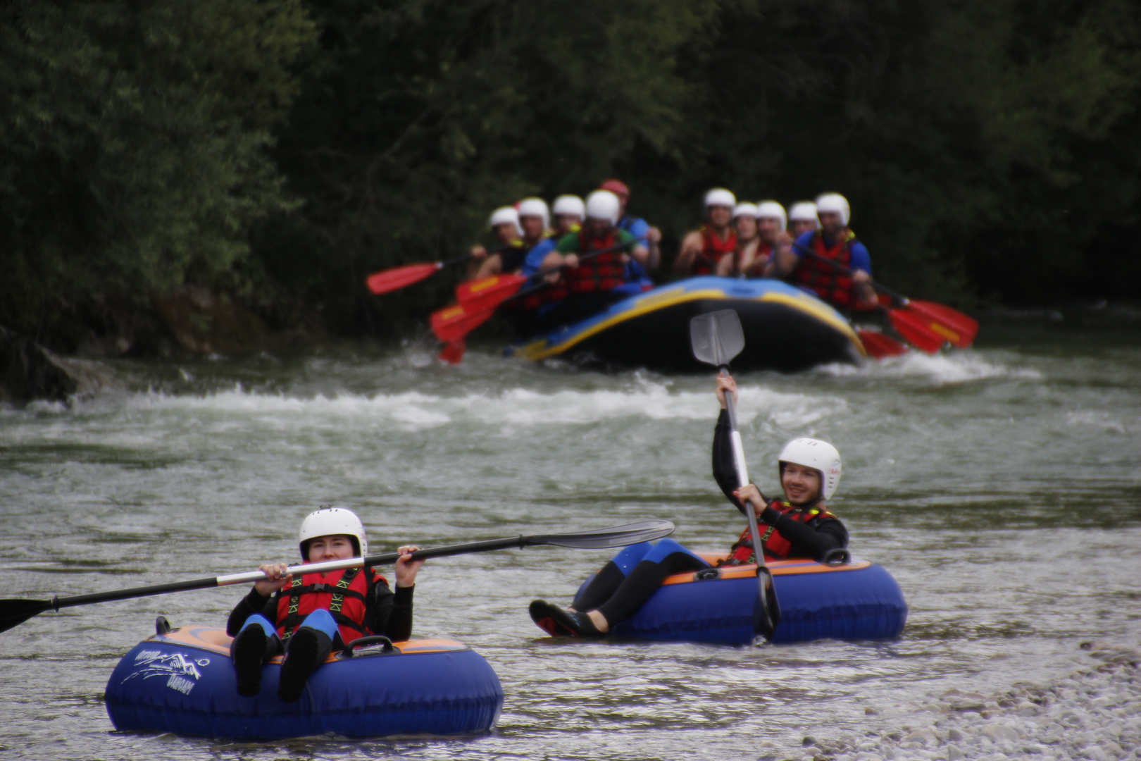 Auf der Isar bei Lenggries