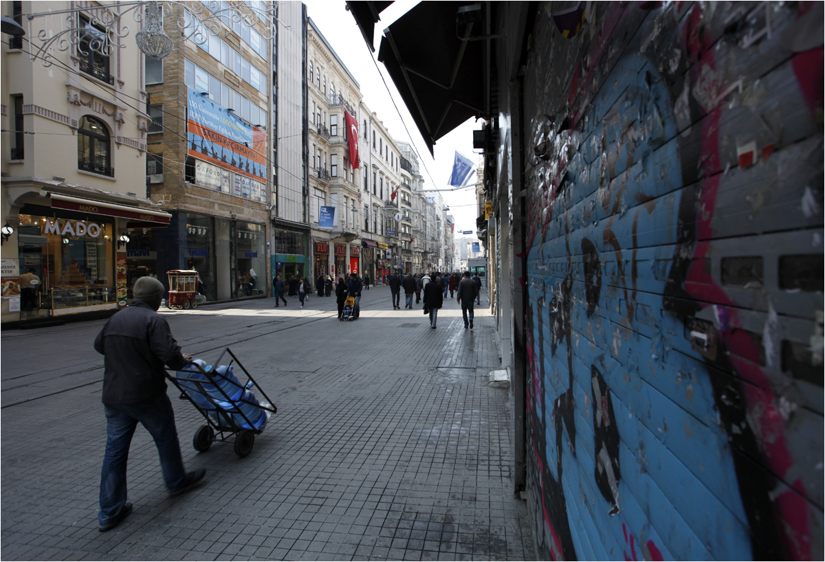 Auf der Istiklal Caddesi