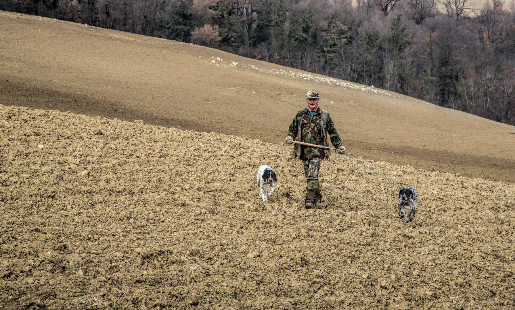 Auf der 'Jagd' nach weissen Wintertrueffeln...