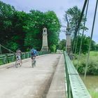 Auf der Kabelbrücke Langenargen(Bodensee) 