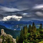 Auf der Kampenwand - Blick nach Tirol