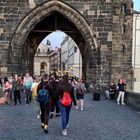 Auf der Karlbrücke in Prag...