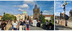 ...auf der Karlsbrücke...