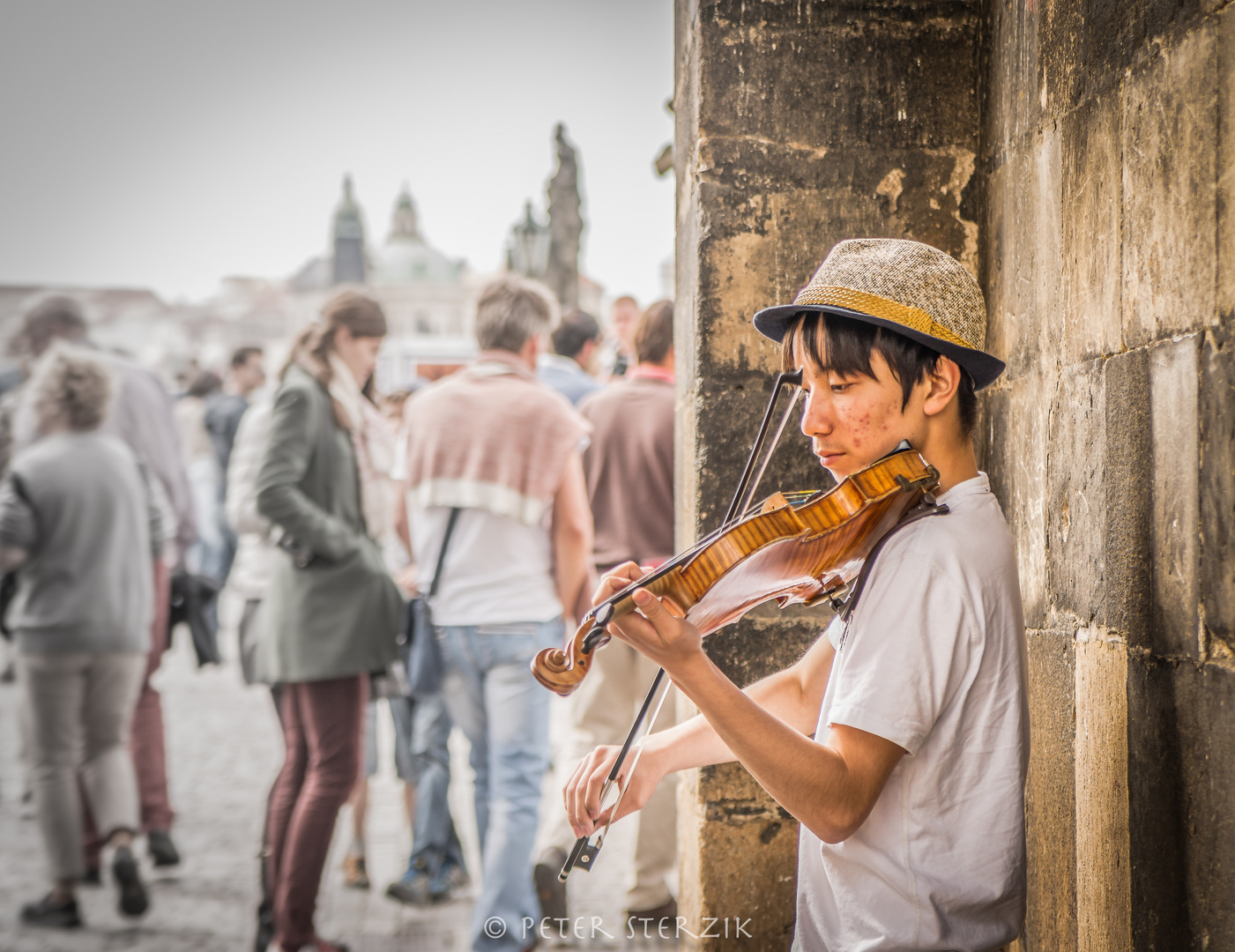 Auf der Karlsbrücke in Prag