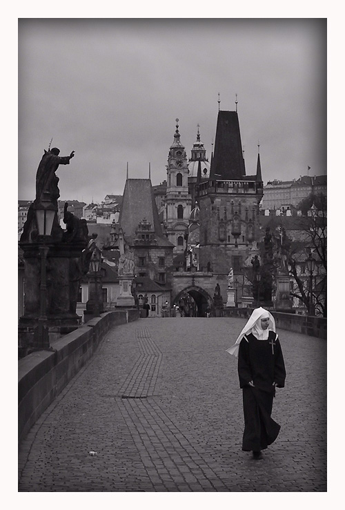 auf der Karlsbrücke in Prag