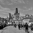 Auf der Karlsbrücke in Prag