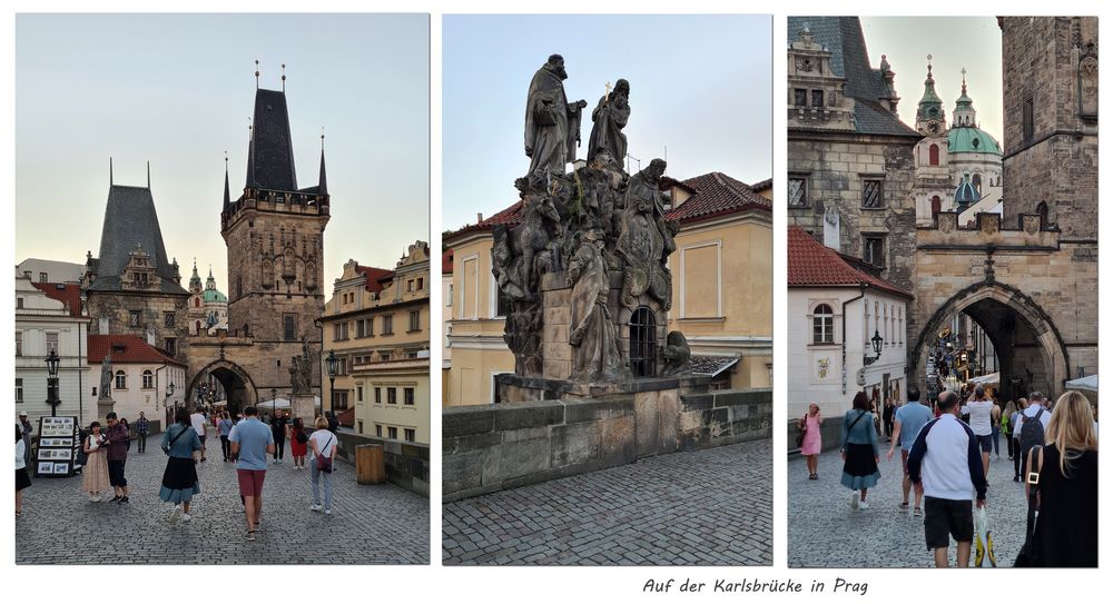 ...auf der Karlsbrücke in Prag...