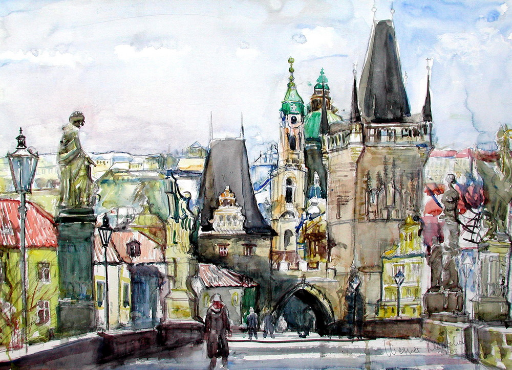 Auf der Karlsbrücke - Prag