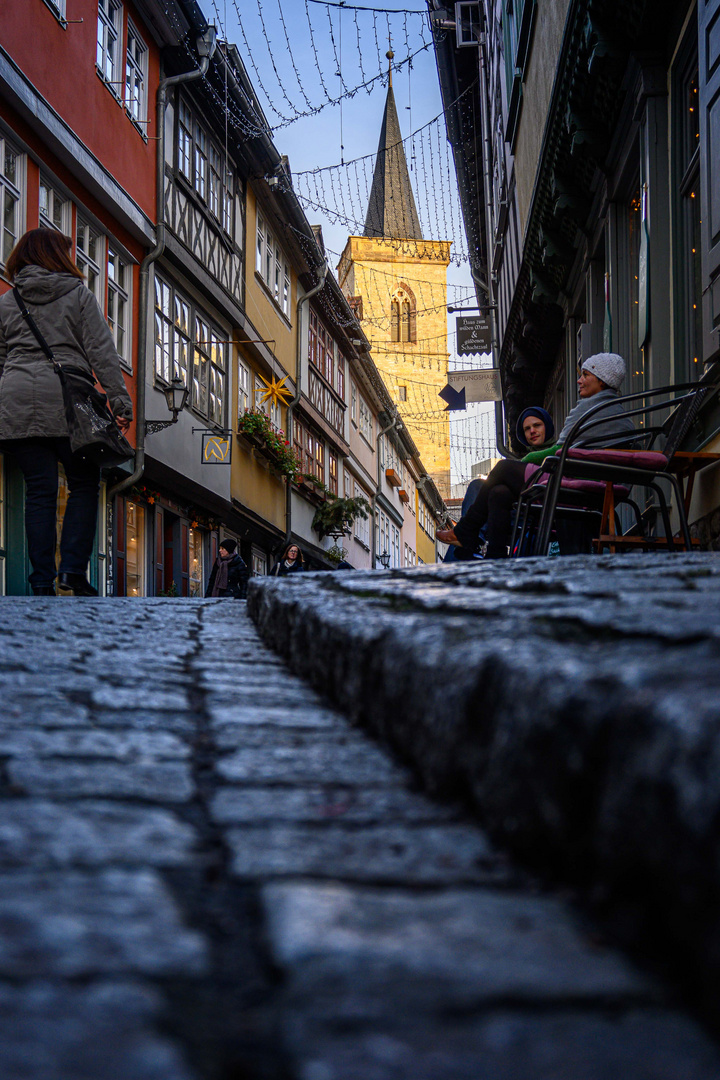 Auf der Krämerbrücke Erfurt