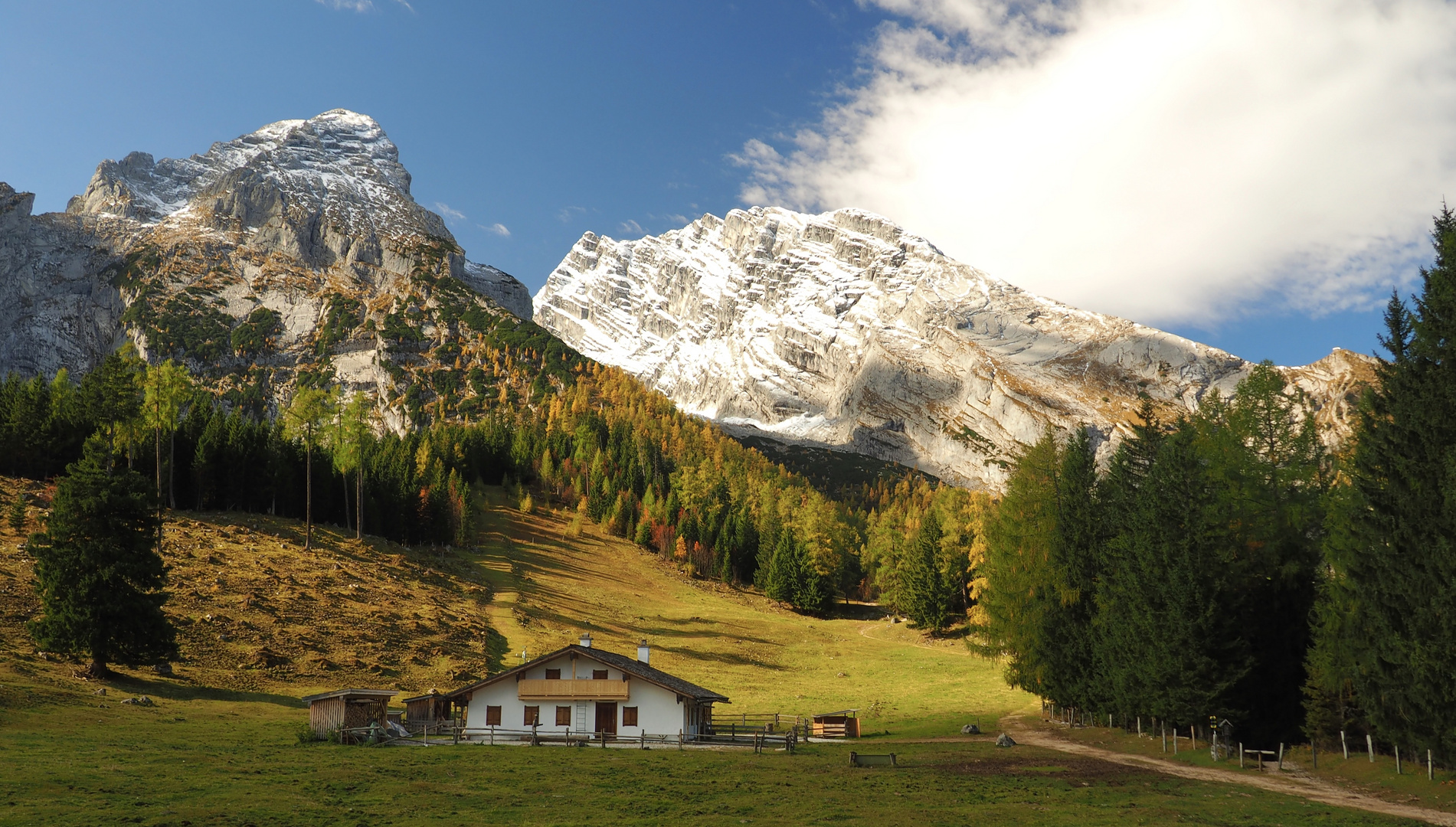 Auf der Kühroint mit Blick auf den Watzmann