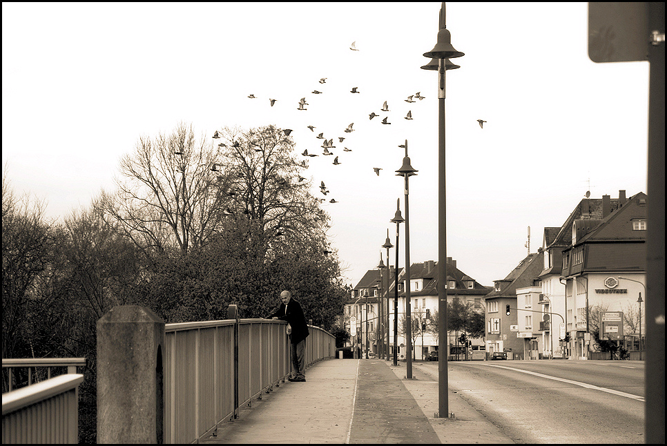 auf der Lahnbrücke