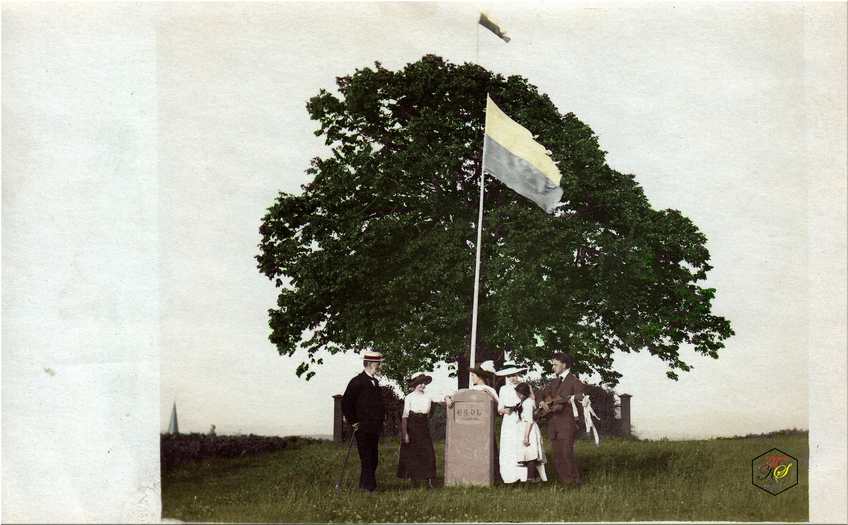 Auf der Linde Heinrich Rose mit Familie