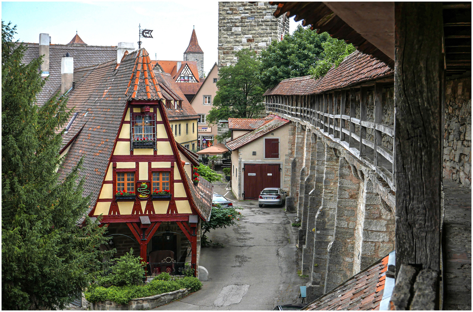 Auf der Mauer