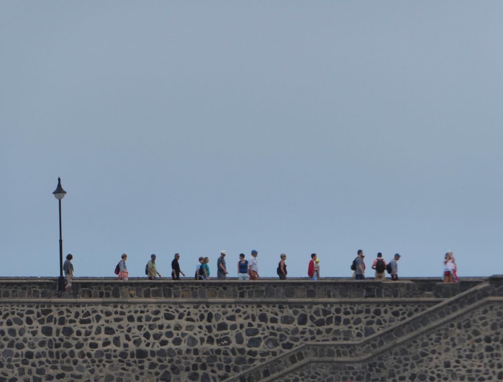 Auf der Mauer....