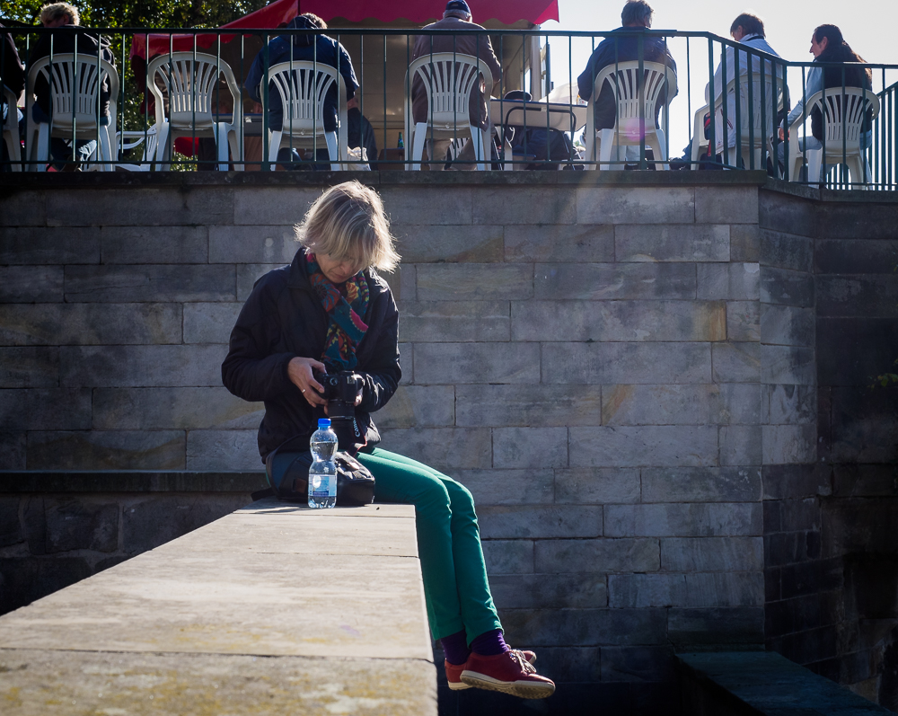 Auf der Mauer...