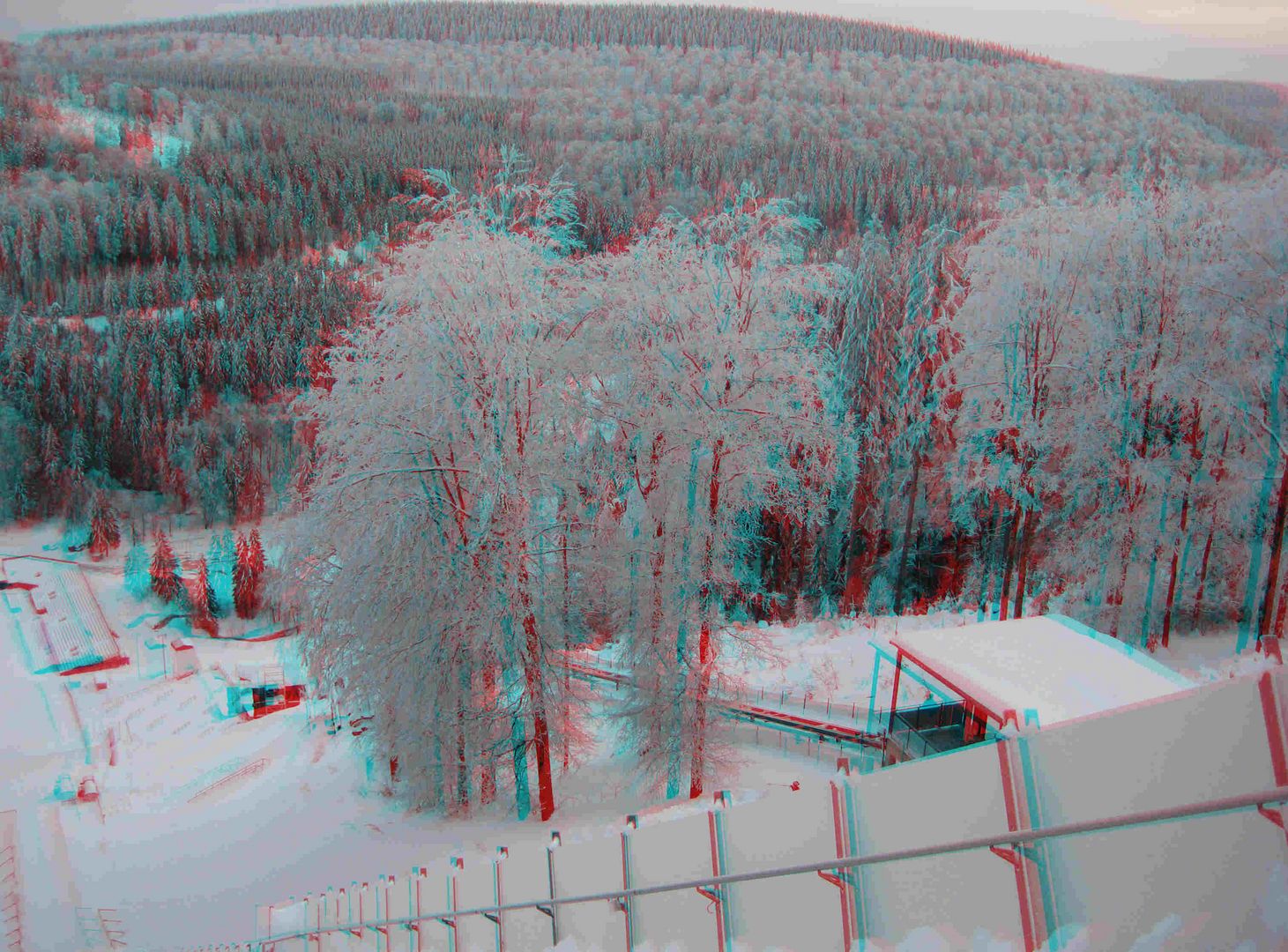 Auf der Mühlenkopfschanze 3D Anaglyph