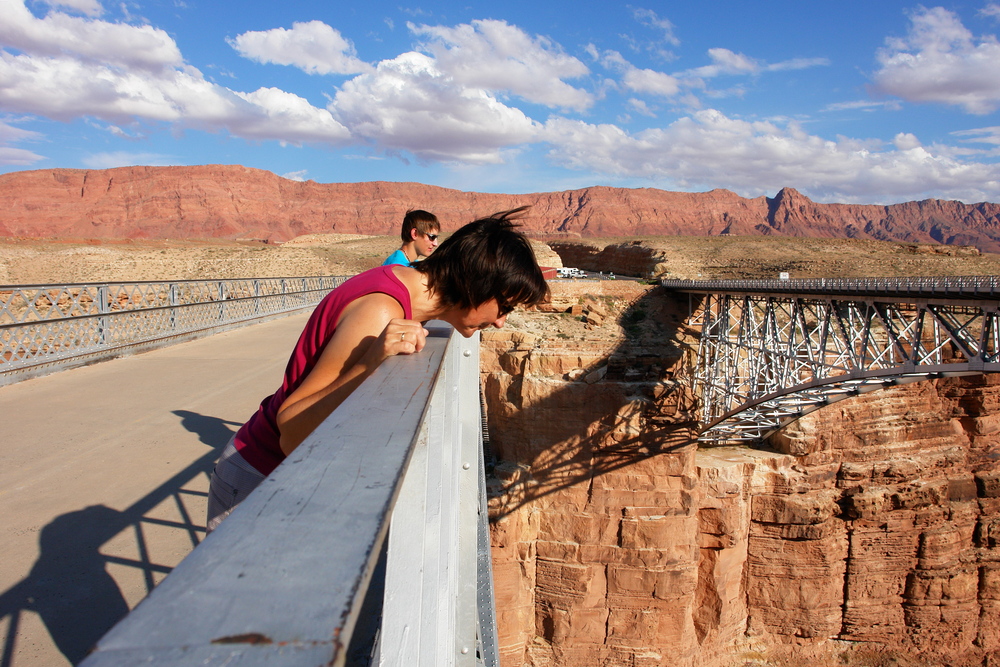 Auf der Navajo Bridge