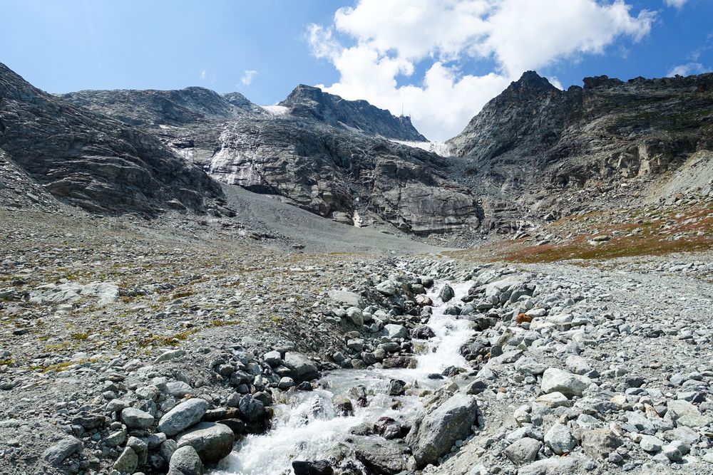 Auf der Nordseite des Corvatsch