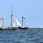 Auf der Ostsee vor Warnemünde zur Hanse Sail 2018