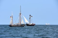 Auf der Ostsee vor Warnemünde zur Hanse Sail 2018