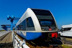 AUF DER PEENEBRÜCKE WOLGAST RICHTUNG SWINOUJSCIE UNTERWEGS