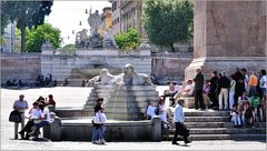 ... auf der Piazza del Popolo ...