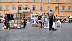 ... auf der Piazza Navona ...