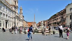 ... auf der Piazza Navona ...