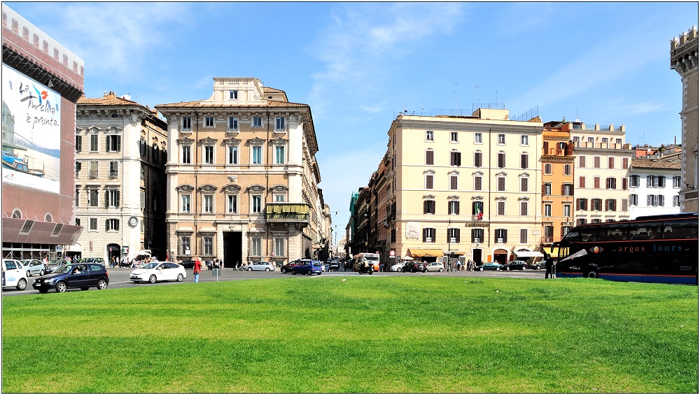 ... auf der Piazza Venezia ...