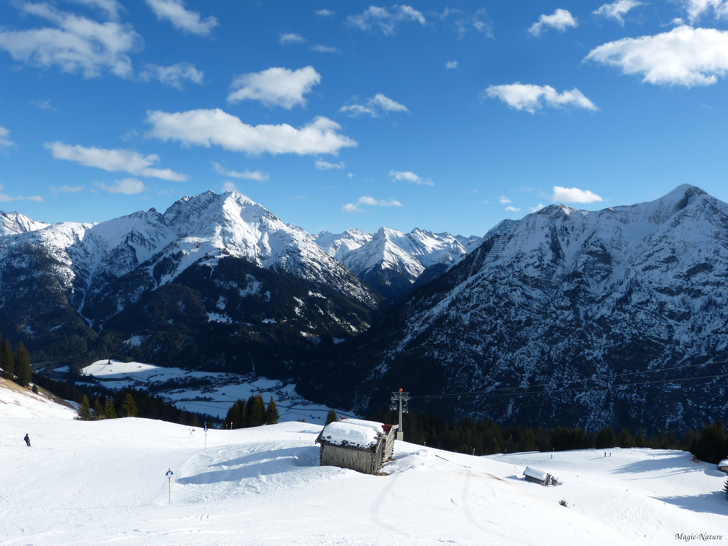 Auf der Piste der Jöchelspitze