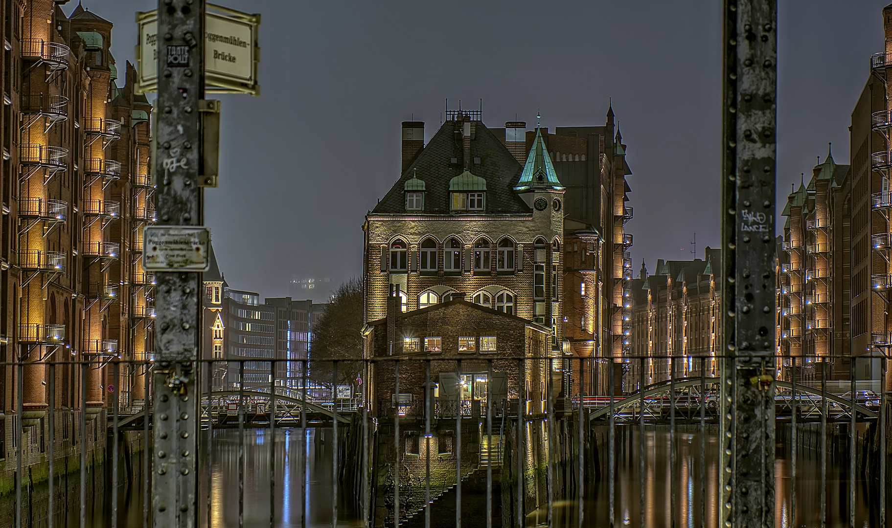 Auf der Poggenmühlen Brücke