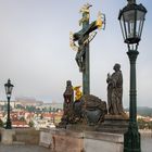 Auf der Prager Karlsbrücke